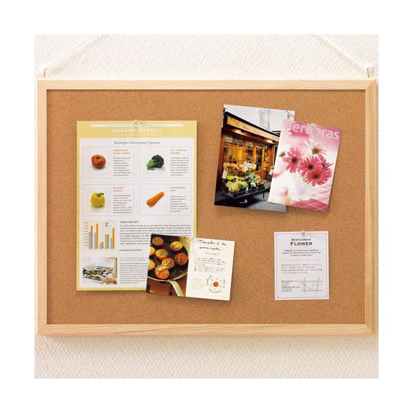 TANOSEE 両面コルクボードLサイズ W900×H600×D15mm 1セット（10枚） |b04の通販は