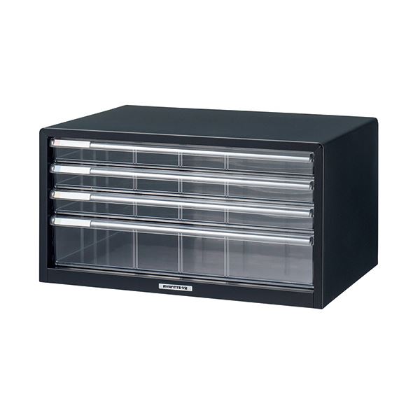 ナカバヤシ アバンテV2 レターケースA3ヨコ 浅3段・深1段 クロ A3L-44 1台 |b04の通販は 15,104円