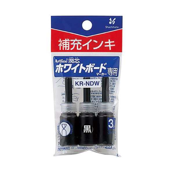（まとめ） シヤチハタアートライン潤芯ホワイトボードマーカー用補充インキ 黒 72114 1パック（3本） (×30セット) |b04