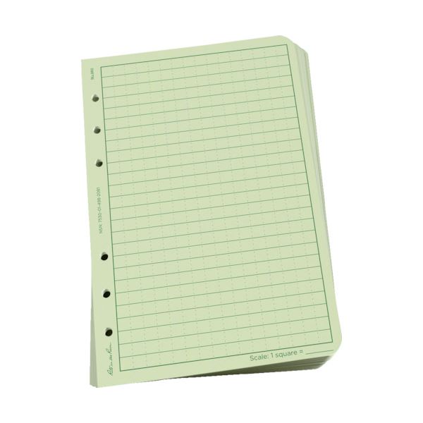 （まとめ） ライトインザレイン ルーズリーフユニバーサル グリーン 982 1パック（100枚） (×2セット) |b04