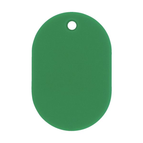 (まとめ) 日本緑十字社 小判札(無地札) 緑45×30mm スチロール樹脂 200012 1枚 (×50セット) |b04の通販は