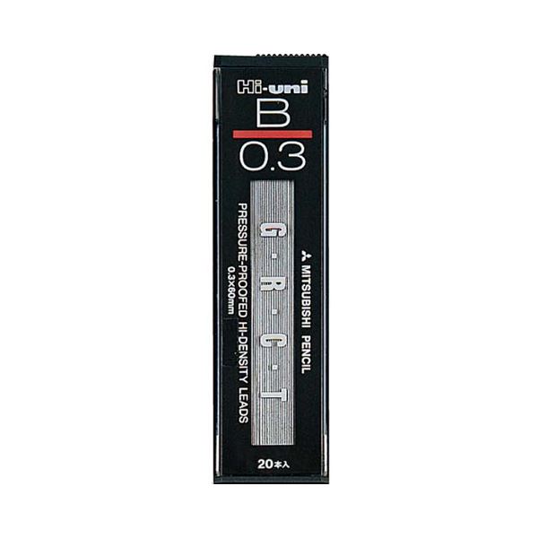 （まとめ） 三菱鉛筆 シャープ替芯Hi-uni0.3 B HU03300B 1個（20本） (×30セット) |b04の通販は 8,650円