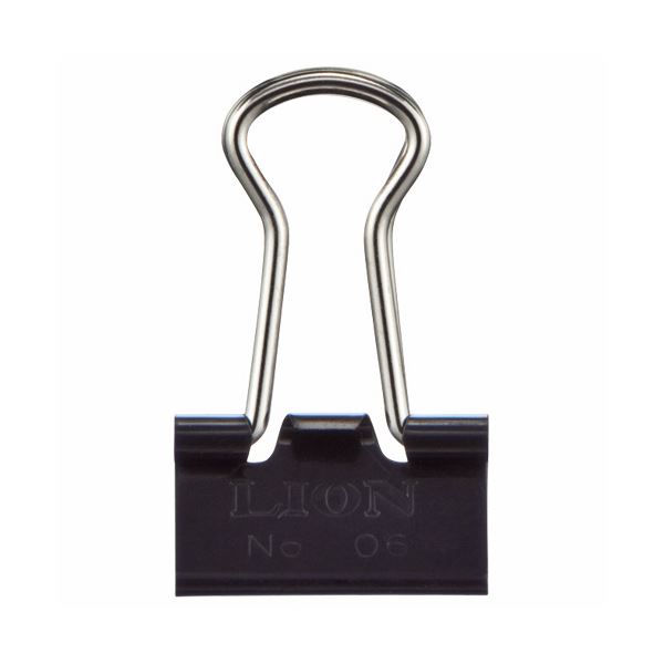 （まとめ） ライオン事務器 バインダークリップ 小小口幅15mm No.106 1箱（10個） (×50セット) |b04の通販は