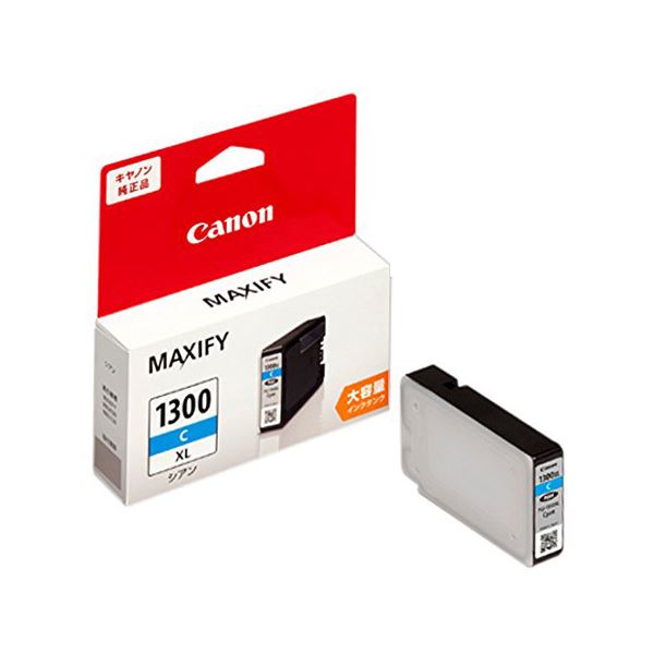 （まとめ）キヤノン インクタンクPGI-1300XLC シアン(大容量) 9190B001 1個 (×3セット) |b04 8,504円