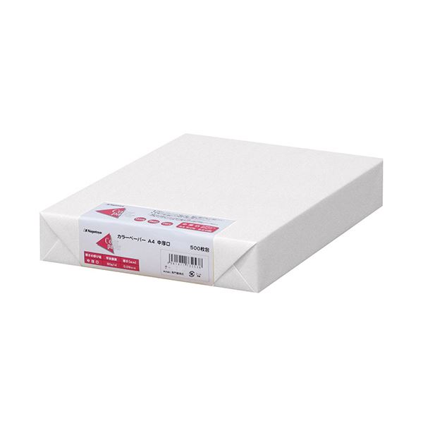 （まとめ）長門屋商店 Color Paper A4中厚口 白 ナ-3251 1冊(500枚) (×3セット) |b04