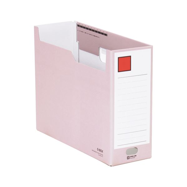 （まとめ）キングジム Gボックス A4ヨコ収納幅100mm 赤 再生ボード製 4033 1冊 (×30セット) |b04の通販は