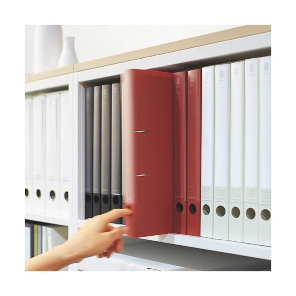 （まとめ）コクヨ リングファイル(NEOS)A4タテ 2穴 180枚収容 背幅27mm ブラック フ-NE420D 1冊 (×20セット) |b04の通販は