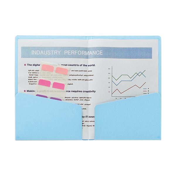 （まとめ）ライオン事務器カラーポケットホルダー(紙製) 3つ折りタイプ(見開きA4判) ライトブルー PH-63C 1冊 〔×30セット〕 まとめ) ライオン事務器カラーポケットホルダー(紙製) 2つ折りタイプA5