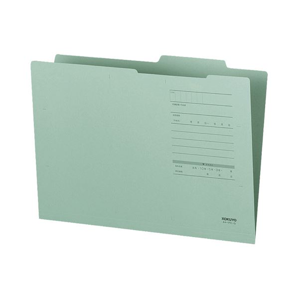 （まとめ）コクヨ A4ジャスフォルダー(Eタイプ)緑 A4-IFE-G 1セット(10冊) (×10セット) |b04の通販は