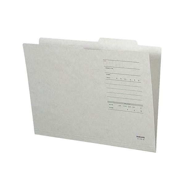 （まとめ）コクヨ A4ジャスフォルダー(Eタイプ)灰 A4-IFE-M 1セット(10冊) (×10セット) |b04の通販は