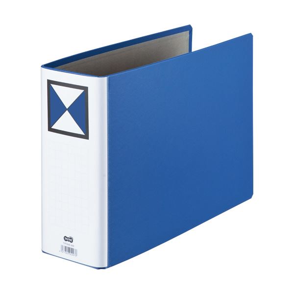 （まとめ）TANOSEE 両開きパイプ式ファイルA4ヨコ 600枚収容 60mmとじ 背幅72mm 青 1冊 (×5セット) |b04の通販は 6,920円