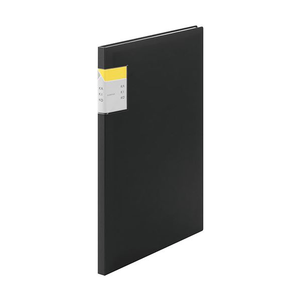 （まとめ）キングジム クリアーファイル カキコA4タテ 20ポケット(小口10枚) 背幅13mm 黒 8632クロ 1冊 (×10セット) |b04の通販は