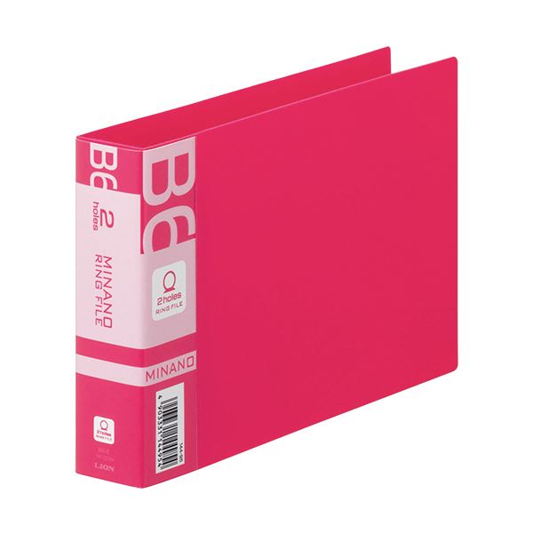 （まとめ）ライオン事務器 リングファイルMINANO(ミナノ) B6ヨコ 2穴 200枚収容 背幅35mm レッド RF-228M 1冊 (×20セット) |b04の通販は 8,573円