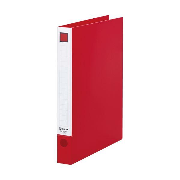 （まとめ）キングジム レバーリングファイルA4タテ 2穴 250枚収容 背幅33mm 赤 6672アカ 1冊 (×10セット) |b04の通販は 6,556円