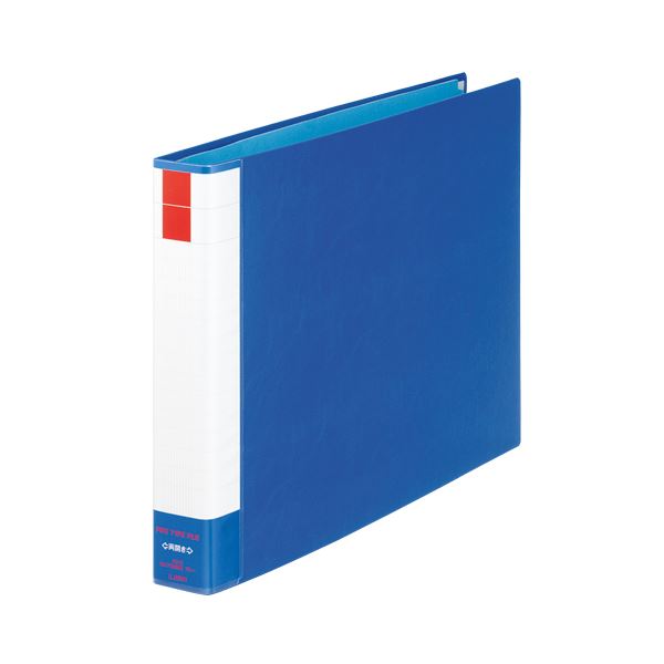 （まとめ）ライオン事務器 パイプ式ファイル(環境)両開き A3ヨコ 300枚収容 30mmとじ 背幅51mm ブルー No.7302RK 1冊 (×3セット) |b04の通販は 8,237円