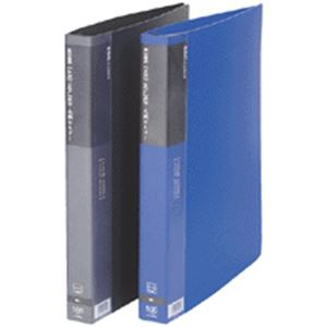 （まとめ）ビュートン 名刺ホルダー A4タテ500名用 ヨコ入れ ブルー NCH-A4-500B 1冊 (×3セット) |b04