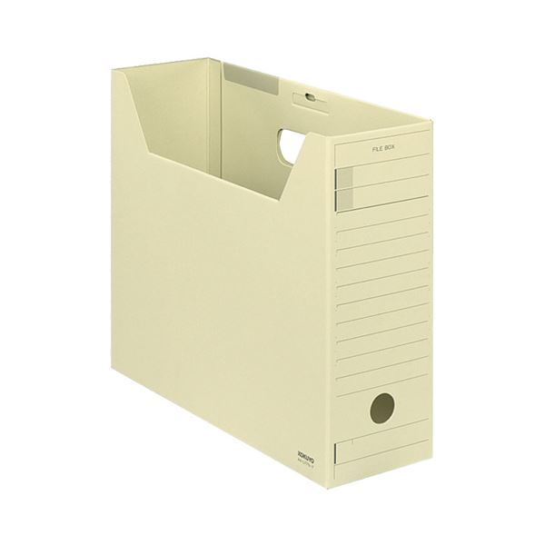 （まとめ）コクヨファイルボックス-FS(Fタイプ) A4ヨコ 背幅102mm 黄 フタ付 A4-LFFN-Y 1セット(5冊) (×3セット) |b04
