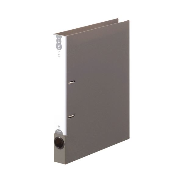 （まとめ）TANOSEEDリングファイル(PP表紙) A4タテ 2穴 200枚収容 背幅38mm ダークグレー 1セット(10冊) (×3セット) |b04の通販は