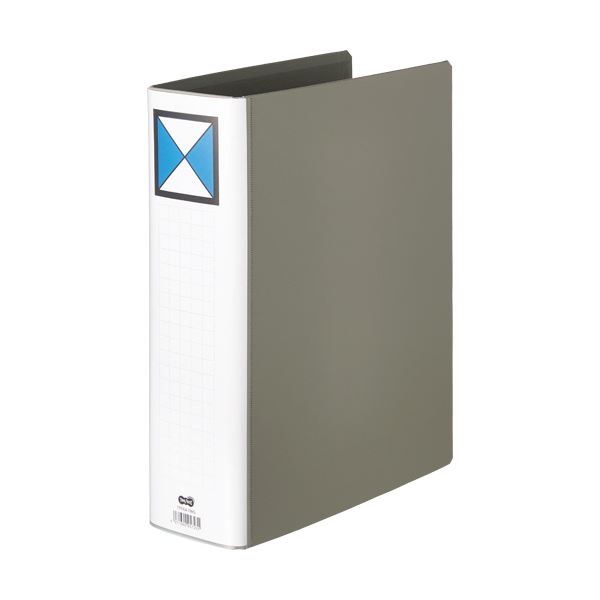 (業務用5セット) キングジム パイプ式ファイル/キングファイルG 〔A3/ヨコ型〕 とじ厚50mm 片開き 1005EN グレー(灰) インボイス対応)(業務用5セット) キングジム パイプ式ファイル⁄キング