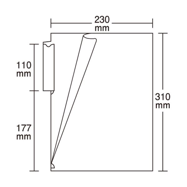 リヒトラブカルテフォルダー［縦型］ シングルポケット A4 見出し紙付 HK7608-ミ 1箱(200枚) |b04の通販は