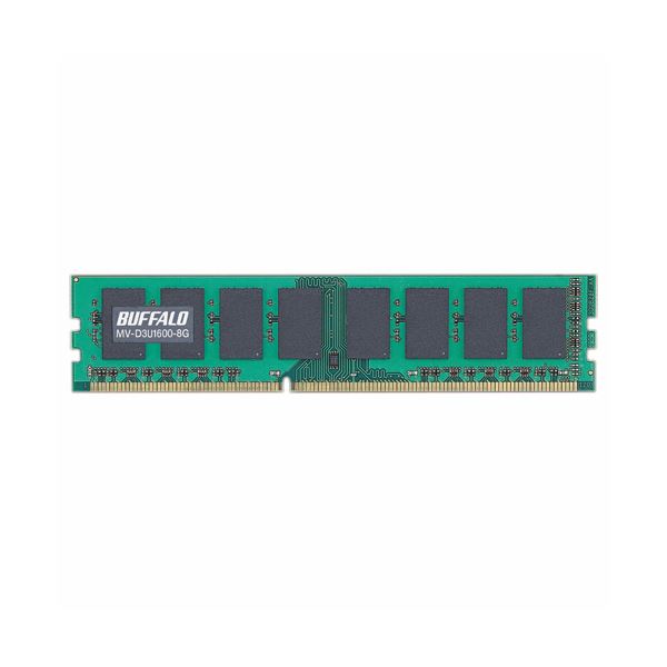 バッファロー 法人向けPC3-12800 DDR3 1600MHz 240Pin SDRAM DIMM 8GB MV-D3U1600-8G1枚 |b04の通販は