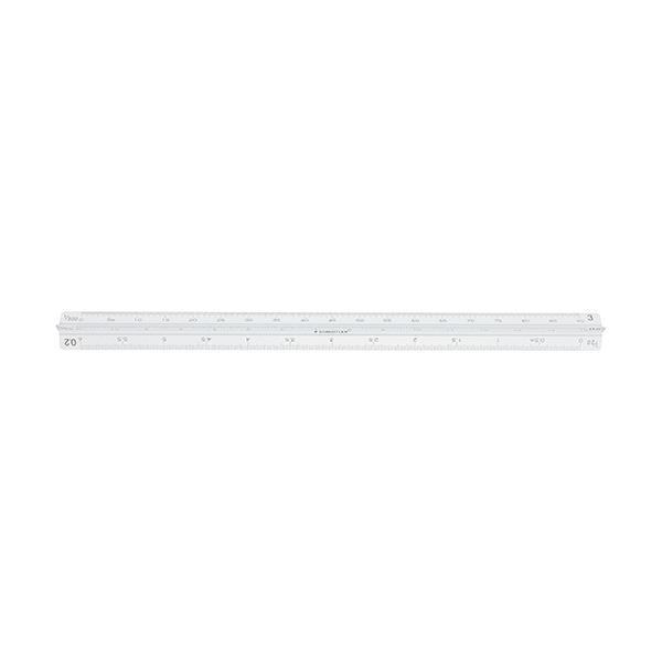 （まとめ）ステッドラー フルアルミ三角スケール副尺付き 建築士用 30cm 987 30-13 1個(×3セット) |b04の通販は