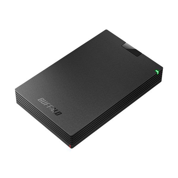 バッファロー MiniStationUSB3.1(Gen.1)対応 ポータブルHDD 2TB ブラック HD-PCG2.0U3-GBA 1台 |b04