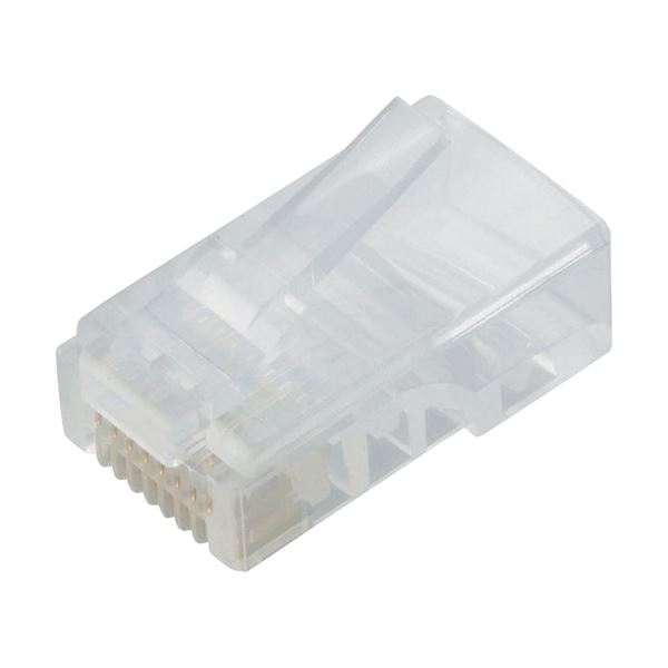 （まとめ）エレコム ツメの折れないLANコネクタカテゴリー5E 単線用 LD-RJ45T10/T 1パック(10個)(×5セット) |b04の通販は 9,918円