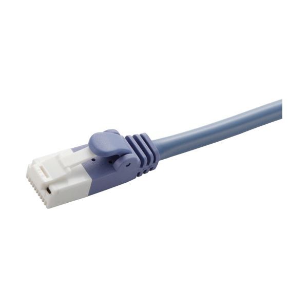 （まとめ）エレコム 爪折れ防止クロスケーブル(Cat5E対応) ブルー 2.0m LD-CTXT/BU20 1本(×10セット) |b04の通販は