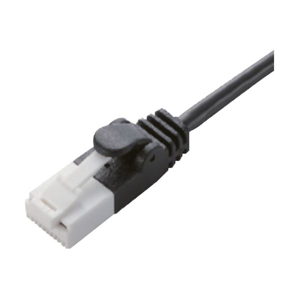 （まとめ）エレコムツメ折れ防止スリムLANケーブル(Cat6) ブラック 2.0m LD-GPST/BK20 1本(×10セット) |b04の通販は