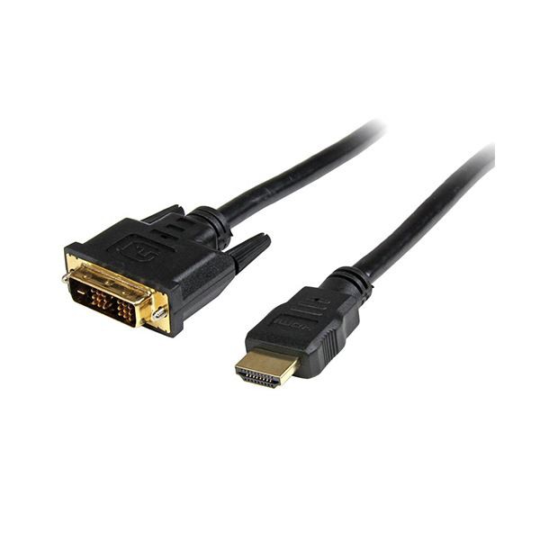 （まとめ）StarTechHDMI-DVI-D変換ケーブル 2m HDMI(オス)-DVI D(オス) HDDVIMM2M 1本(×3セット) |b04の通販は