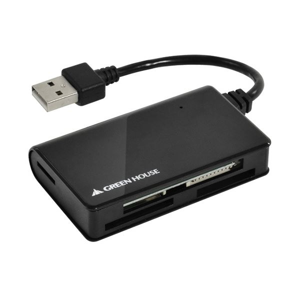 （まとめ）グリーンハウス カードリーダ/ライタブラック GH-CRM1A-BK 1台(×5セット) |b04の通販は 6,382円