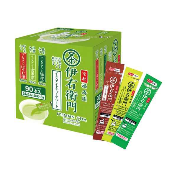 宇治の露製茶 伊右衛門インスタントティースティック アソート 0.8g 1セット（270本：90本×3箱） |b04の通販は