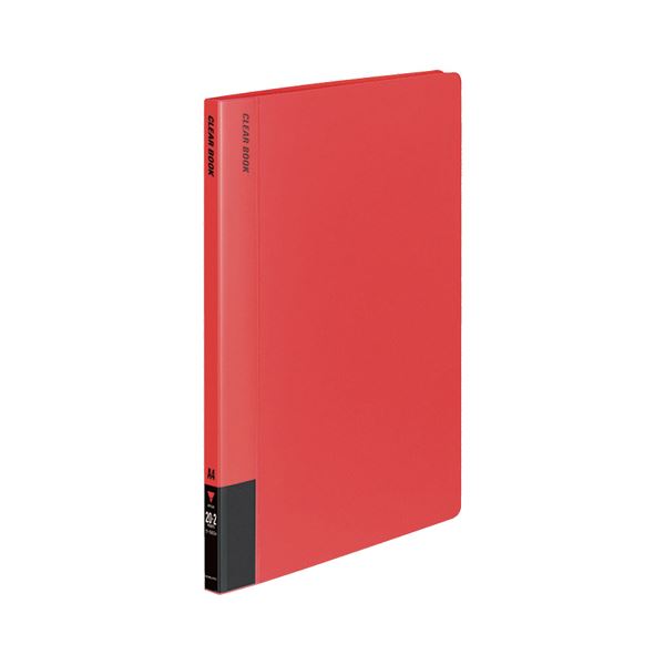 コクヨ クリヤーブック（固定式）A4タテ 20ポケット 背幅18mm 赤 ラ-560R 1セット（20冊） |b04の通販は 20,633円