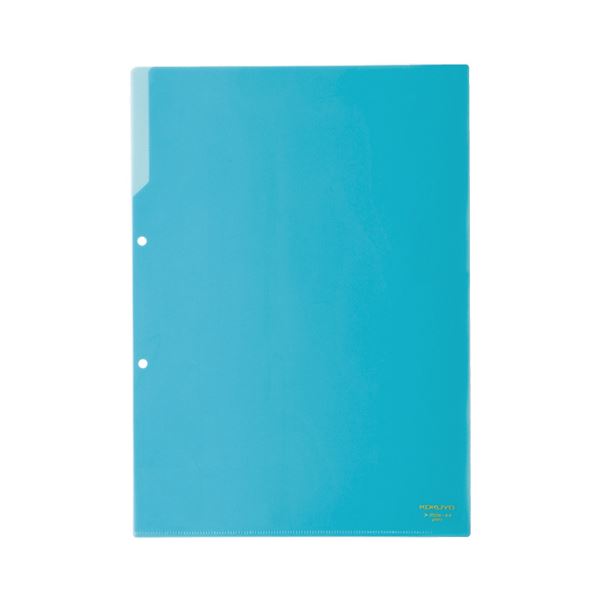 コクヨ クリヤーホルダー（2穴あき・カラー）A4 青 フ-750B 1セット（50枚） |b04の通販は 6,805円