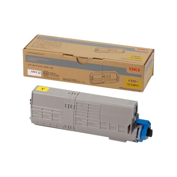 沖データ 大容量トナーカートリッジ イエロー TC-C4BY2 1個 |b04の通販は 19,898円