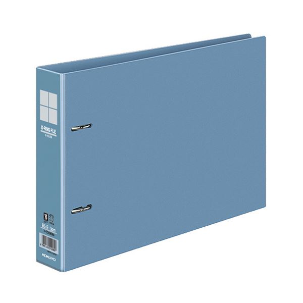 コクヨ DリングファイルE型再生PP表紙 B5ヨコ 2穴 300枚収容 背幅45mm 青 フ-FD436NB 1セット（10冊） |b04の通販は 7,654円