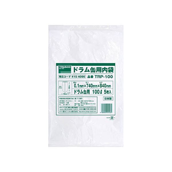 TRUSCO ドラム缶用 内袋 100LTRP-100 1パック（5枚） |b04の通販は