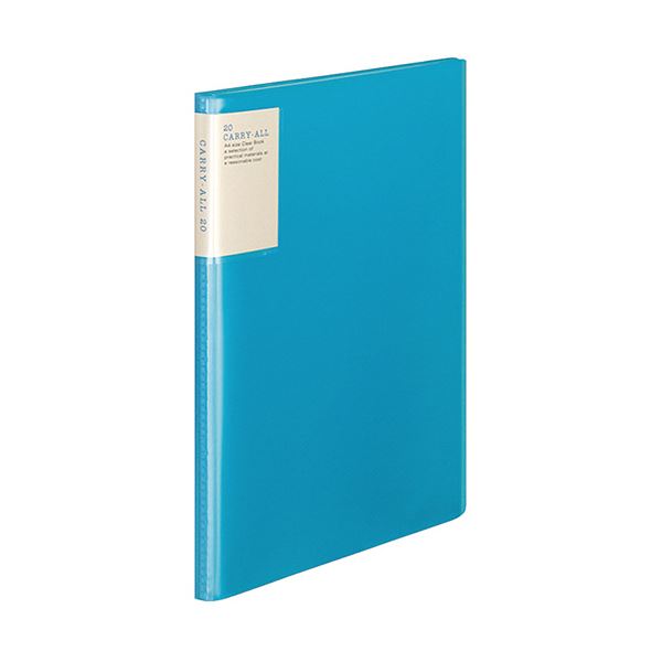 （まとめ）コクヨ クリヤーブック（キャリーオール）固定式・背ポケット A4タテ 20ポケット 背幅13mm 青 ラ-5001B 1セット（6冊）(×2セット) |b04の通販は 6,493円