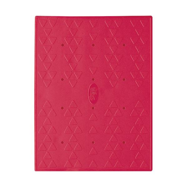 （まとめ）アロン化成 吸着すべり止めマット浴槽内用 C 28×36cm レッド 535-128 1パック（2枚）(×2セット) |b04の通販は