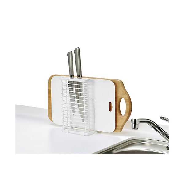 （まとめ）高儀 包丁・まな板スタンド ホワイト 1個(×5セット) |b04の通販は 8,918円