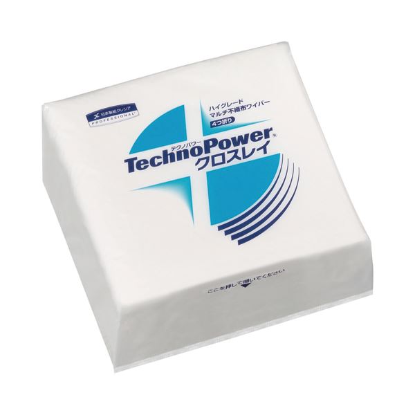 （まとめ）日本製紙 クレシア テクノパワークロスレイ 4つ折り 63260 1パック（50枚）(×5セット) |b04の通販は