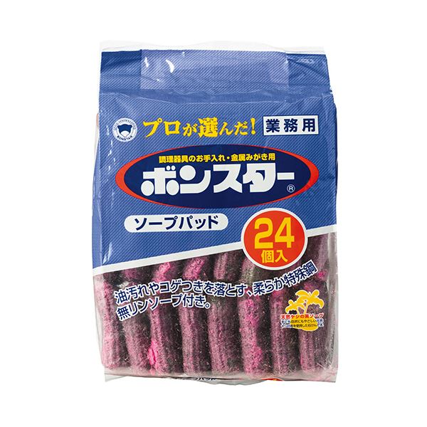 （まとめ）ボンスター ソープパッド 業務用 1パック（24個）(×10セット) |b04の通販は