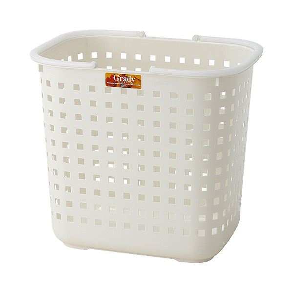 （まとめ）アスベル グレディバスケット Lクリアホワイト 1個(×10セット) |b04の通販は 8,064円