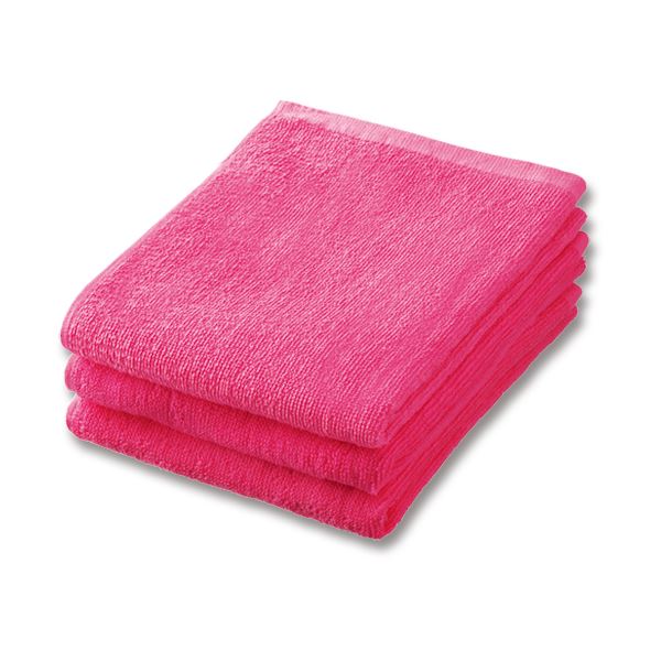 （まとめ）業務用スレンカラーフェイスタオル ピンク 1パック（3枚）(×10セット) |b04の通販は 8,762円