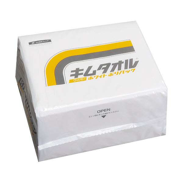 （まとめ）日本製紙 クレシア キムタオル ホワイトポリパック 61032 1パック（50枚）(×10セット) |b04の通販は