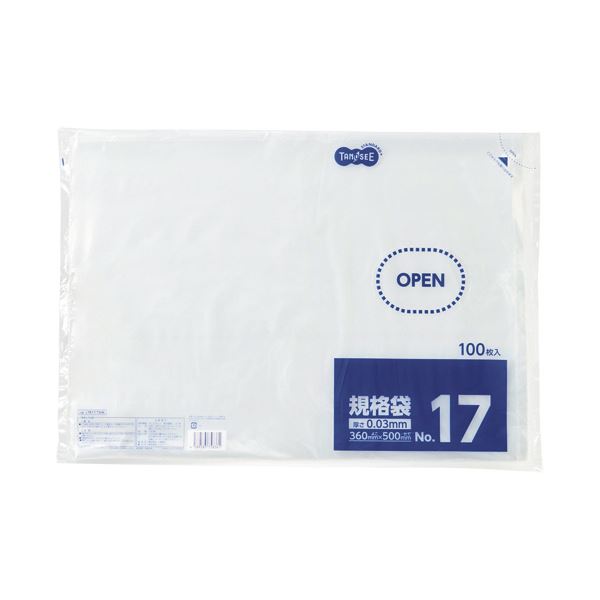 （まとめ）TANOSEE 規格袋 17号0.03×360×500mm 1パック（100枚）(×10セット) |b04の通販は 8,721円