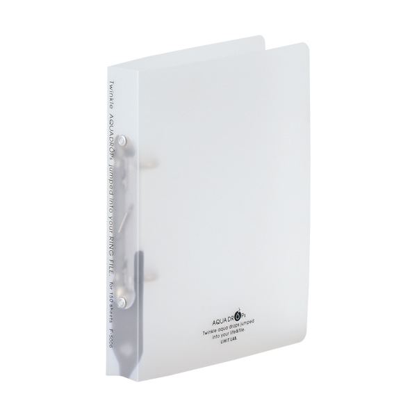 （まとめ）リヒトラブ AQUA DROPsリングファイル（ツイストリング）A5タテ 2穴 150枚収容 背幅32mm 乳白 F-5006-1 1冊(×20セット) |b04の通販は 10,224円