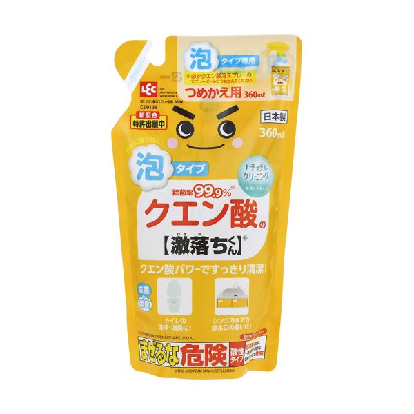 （まとめ）レック クエン酸泡スプレー 詰替360ml C00136 1パック(×20セット) |b04の通販は 8,027円