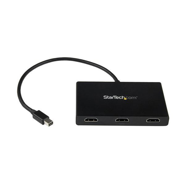 StarTech.com 3ポートMSTハブ Mini DisplayPort-3xHDMI 4K対応 Windowsのみ対応 MSTMDP123HD 1台 |b04